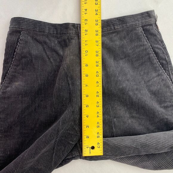 VTG Gap Corduroy Pants Gray Cotton Blend High Rise 80s Womens 13/14 - Picture 9 of 11